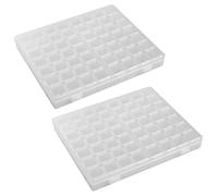CENMEN 2X 56 Herramienta de Almacenamiento Rejilla DIY Desmontable Transparente Organizador de Plástico