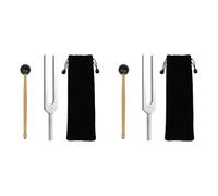 CENMEN 2X Dipasones de AleacióN de Aluminio, DiapasóN de 512 Hz con Martillos para Pruebas del Nervioso, Terapia de CuracióN con Sonido