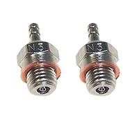 CENMEN 2X N3 BujíA de Precalentamiento en Caliente para 70117 1/10 1/8 RC Calesa CamióN Piezas del Motor Nitro