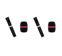 CENMEN 2X Protectora Elástica para Micrófono Inalámbrico, Cubierta con Manejar de Color, Protector Anticaída para Accesorios de Escenario Ktv D