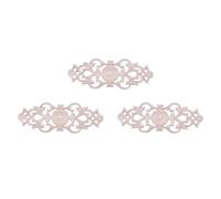 CENMEN 3 apliques de madera tallada de goma retro para muebles y manualidades (40 x 15 cm)