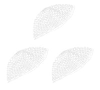 CENMEN 3 bolsas de repuesto de red de goma transparente de 47 pulgadas para pesca con mosca, red de aterrizaje, aparejos de pesca