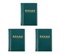 CENMEN 3 libros de colección resistentes para álbum de basura bolsas de almacenamiento portátil para bolsas de basura 120 piezas del marco