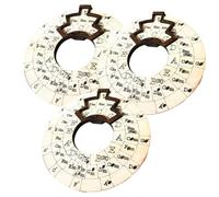 CENMEN 3 piezas Melody Music Wheel Circle of Fifths Wheel Guitar Learning Tool Circle Wooden Wheel Wooden Melody Tool