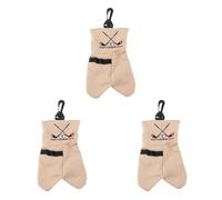 CENMEN 3 soportes para bolsas de almacenamiento para pelotas de golf, este divertido regalo de golf seguramente hará reír, almacena tus accesorios de golf, color marrón