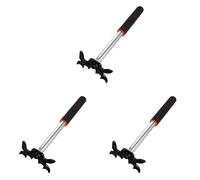 CENMEN 3 tacos de billar retráctiles con puente, accesorio de taco de billar para mesa de billar, puente, color negro