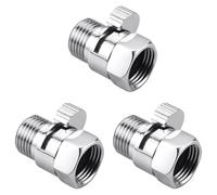 CENMEN 3 válvulas de cierre de ducha, válvula de control de flujo de ducha G1/2, regulador de presión de flujo para ducha de mano, pulverizador de bidé