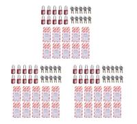 CENMEN 30 cerraduras de bloqueo rojas con 30 etiquetas de bloqueo, con llave diferente, cerraduras de seguridad compatibles (rojo, llave diferente)