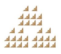 CENMEN 30 piezas de madera europea tallada sin pintar para ventana de esquina de muebles de madera ornamentales