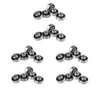 CENMEN 30 rodamientos integrados Longboard 608 para monopatín, rodamientos en línea, 8 x 22 x 12,6 mm, color negro