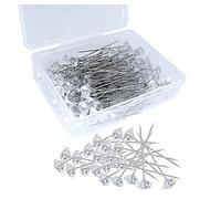 CENMEN 300 broches de diamante de 5,2 x 8 cm para decoración de joyas de boda y manualidades