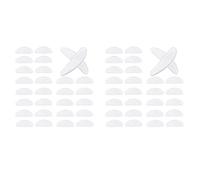 CENMEN 36 Pares Anteojos Almohadillas para la Nariz Gafas Almohadillas de Nariz Antideslizante de Silicona Adhesivo para Gafas Gafas de Sol (Transparente, 1.5Mm)