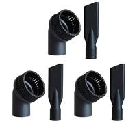 CENMEN 3X Aspiradora Industrial, Cepillo Redondo y Juegos de Boquillas Planas, Accesorios Internos Duraderos para Aspiradoras Industriales de 44 mm