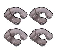 CENMEN 4 bandejas para el cuello de peluquería, contenedor permanente con forma de cuello, bandeja para el pelo, protector de ropa