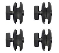 CENMEN 4 brazos de aleación de aluminio de 9 cm de longitud para RAM con base de bola de 1.5 pulgadas de brazo de extensión de cámara de motocicleta