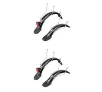 CENMEN 4 guardabarros para bicicleta eléctrica V1 de 14 pulgadas, soporte de aleación de aluminio todo incluido, A