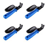 CENMEN 4 herramientas de desbarbado portátiles de doble hoja de metal con protector de cuchillas de corte de 1 a 12 mm, hoja de corte de rebabas