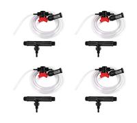 CENMEN 4 piezas de 1/2 dispositivo de riego de jardín Venturi inyector interruptor kit de tubo de agua