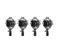 CENMEN 4 soportes universales de 3 kg para micrófono de carga soportable, soporte de clip para grabación de sonido de estudio de radio, color negro