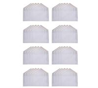 CENMEN 40 Unids/Set Sobre de Papel de ImpresióN de Estampado en Caliente Sobre de Papel Transparente Carta de Boda InvitacióN Aniversario Rosa