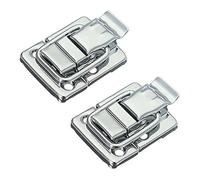 CENMEN 4X Broche acabado de metal de maleta Cerradura de maleta 30x43mm Plata