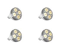 CENMEN 4X E27 Lámpara para Plantas Bombilla 35W LED Luz de Cultivo de Planta Espectro Completo Luz Cálida para Invernadero Jardín Interior