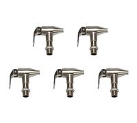 CENMEN 5 llaves de repuesto para dispensador de bebidas, acabado pulido de acero inoxidable, grifo de repuesto para dispensador de agua