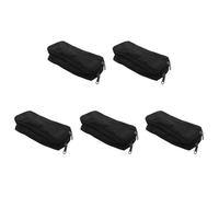 CENMEN 5X Estuche de LáPices de Gran Capacidad, Bolsa de Almacenamiento Oxford, Bolsa para Rotuladores, Bolsa de PapeleríA Simple, Organizador de Oficina Escolar, Negro