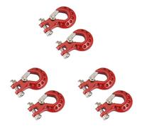 CENMEN 6 ganchos de metal para remolque, decoración para 1/10 RC Crawler Car Axial SCX10 TRX4 D90 piezas de actualización, 1
