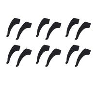 CENMEN 6 Par Sostenedor de Punta de Bloqueo Gancho de Oreja de Anteojo Gafas/Gafas de Sol/Espejuelos - Negro