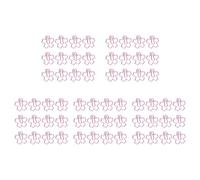 CENMEN 60 clips de papel chapados de alta calidad, color rosa, con aguja, marcapáginas, clip de notas de metal, para papelería, flores de cerezo