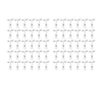 CENMEN 60 soportes para etiquetas, clips giratorios de plástico transparente, clip de exhibición de letreros de mercancía, abrazadera de etiqueta de precio