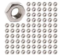 CENMEN 600 piezas M3 3 mm rosca hembra hexagonal metal tuerca cierre tono plateado