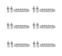 CENMEN 6X Plata Tune-O- Electric Roller Saddle Bridge Lp Puente de Guitarra Eléctrica Hecho en Corea