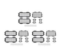 CENMEN 9 piezas para MN D90 D99S MN99S 1/12 RC Car Upgrade Parts Rear Side Metal Stereoscopic Window Mesh Protective Net Accessories