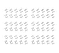 CENMEN Abrazaderas angulares de fijación para armarios de muebles, color blanco, 60 unidades