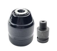 CENMEN Adaptador de Portabrocas de Metal de 0,8 Mm-10 mm con Rosca de 3/8-24UNF Adecuado para Taladro Manual, Martillo EléCtrico/Taladro Percutor EléCtrico A