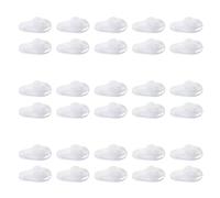 CENMEN Almohadillas de Nariz de Silicona de Empuje Suave Oval en Soportes de Vidrios (Transparente, 15 Pares)