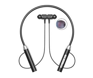 CENMEN Auriculares InaláMbricos Bluetooth Tipo de Cuello ReduccióN de Ruido EstéReo Tarjeta de ConexióN Universal Auriculares Deportivos MicróFono, Negro