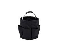 CENMEN Bolsa de almacenamiento plegable portátil negra bolsa para herramientas de jardinería bolsa para herramientas manual puntales para plantar carro de la compra carro duradero 28 cm x 28 cm, Negro
