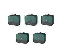 CENMEN - Bolsa de almacenamiento portátil, 5 bolsas de primeros auxilios multifuncionales para senderismo, senderismo, camping, viajes, coche y ciclismo, color verde
