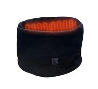 CENMEN Bufanda de invierno con calefacción eléctrica, calentador de cuello, recargable mediante USB, bufanda de forro con ajuste de 3 velocidades para ciclismo y esquí, Negro
