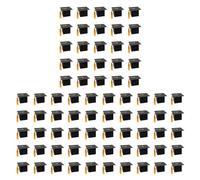 CENMEN Caja de regalo de papel con forma de gorra de graduación, 75 unidades, caja de chocolate para regalo de graduación, sombrero de soltero