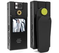 CENMEN CáMara Corporal De 128 GB con GrabacióN De Audio Y Video, CáMara Corporal 1080FHD con Lente Giratoria De 180°, CáMara Corporal con GrabacióN En Bucle