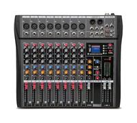 CENMEN CT80 Mezclador de Audio Profesional 8 Canales Bluetooth Efecto USB 48 V GrabacióN Conferencia Escenario Fiesta Consola Mezcladora de Sonido