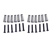 CENMEN - de 12 piezas con cuerdas de puente de Tremolo de guitarra eléctrica, resorte cónico y tornillo regulable, color negro