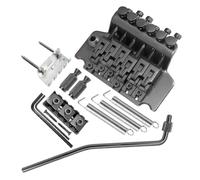 CENMEN de Vibrato para Puente de Doble Vibrador para Guitarra Eléctrica Puente de Doble Vibrador con Placa de Cuerdas y Doble Vibrador, Color Negro