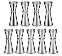 CENMEN Jigger de 9 Piezas para CóCtel de CocteleríA Jigger 2 Oz 1 Oz, Vaso Medidor de Vaso de Chupito de Acero Inoxidable 304 Medida de Tiro