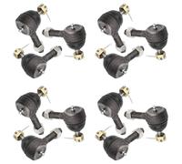 CENMEN Juego de 12 extremos de barra de acoplamiento para carrito de golf para Club Car G&E 1976-2008 lado del conductor y del pasajero 7539 7540