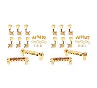 CENMEN Juego de 2 cuerdas doradas Tune-O- Puente y cordal para guitarra eléctrica estilo Gb Lp